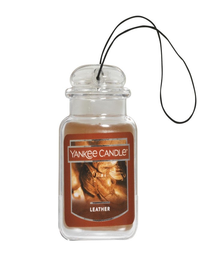 Yankee Candle Car Jar Ultimate, Leather, 0.96 OZ - Image 1